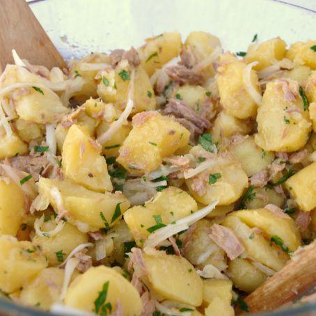 Papas aliñadas