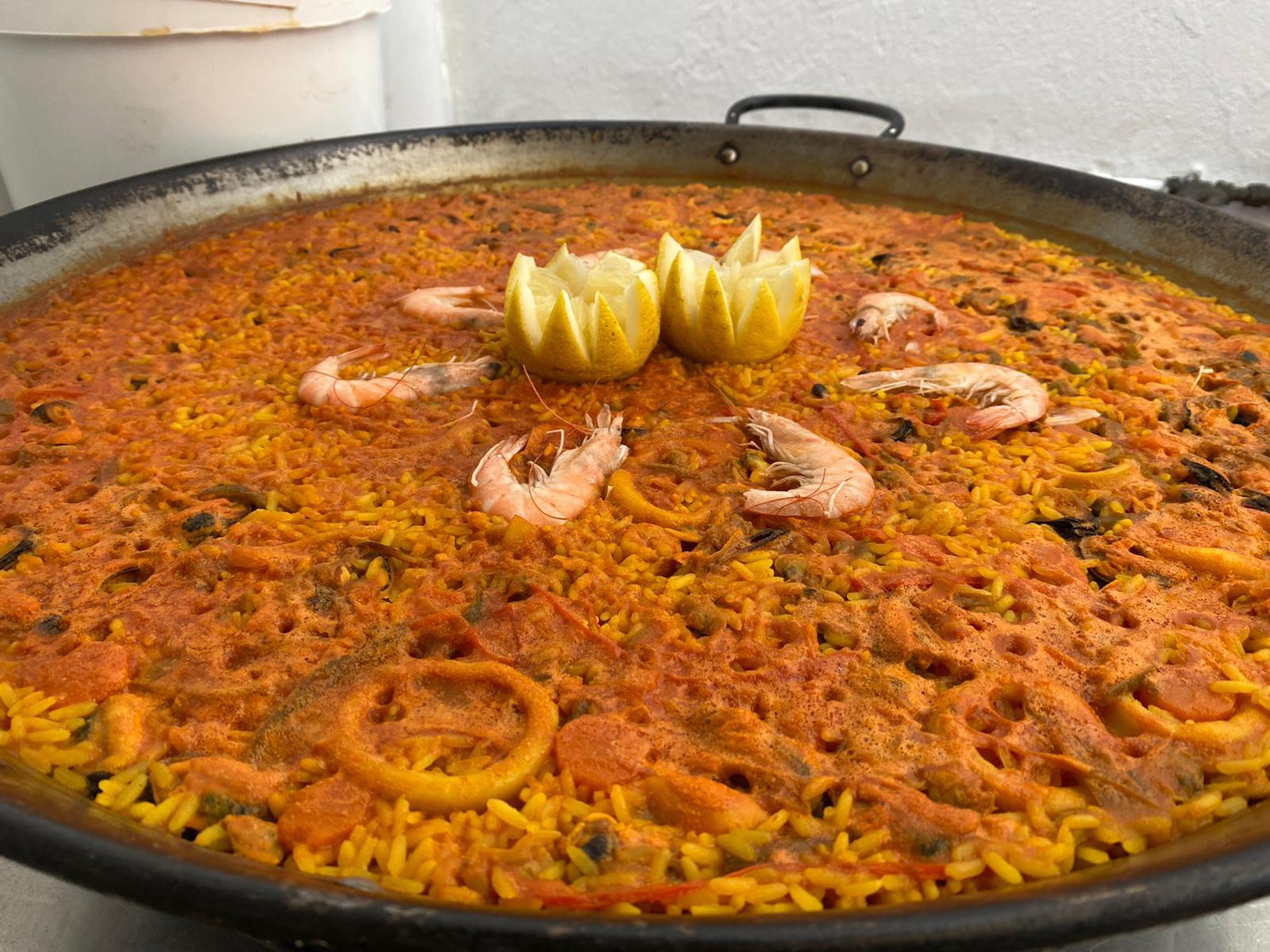 Paella de marisco